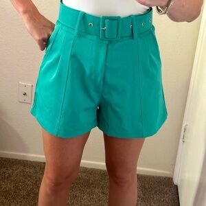 Tailored high raise Tiffany color Shorts size Small Made in Brazil